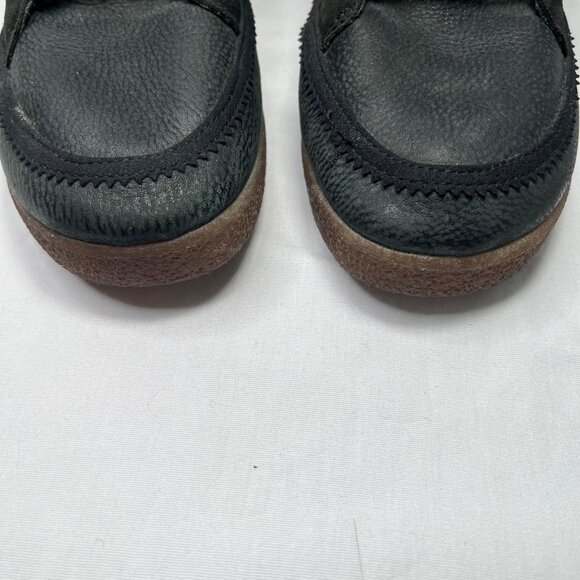 coolway Black Leather Plaid trim Lace Up Ankle Boots US 7 - Picture 8 of 14